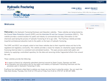 Tablet Screenshot of fracfocusdata.org